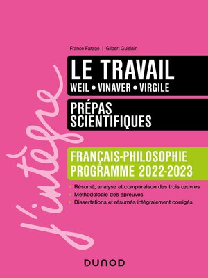 cover image of Le travail: Prépas scientifiques